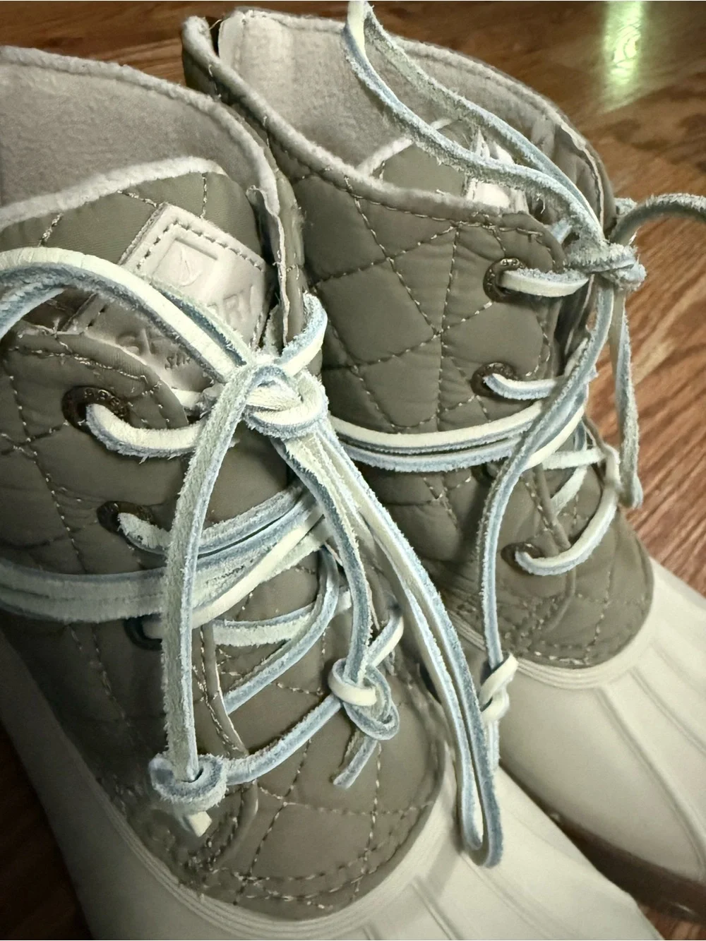 Sperry Saltwater Waterproof Quilted Duck Boot Size 7